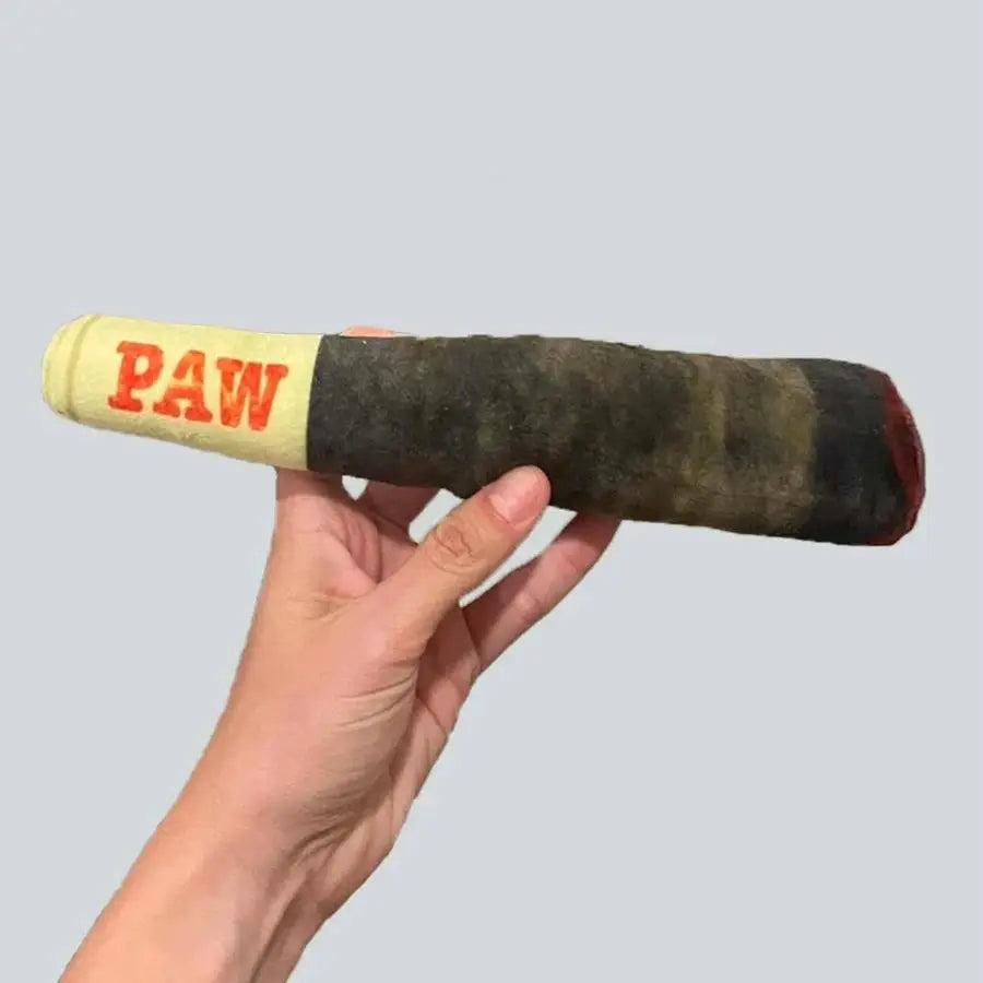 Funny Interactive Cigar Design Plush Squeaky Dog Toy For Small And Medium Dogs Dental Chew Toy