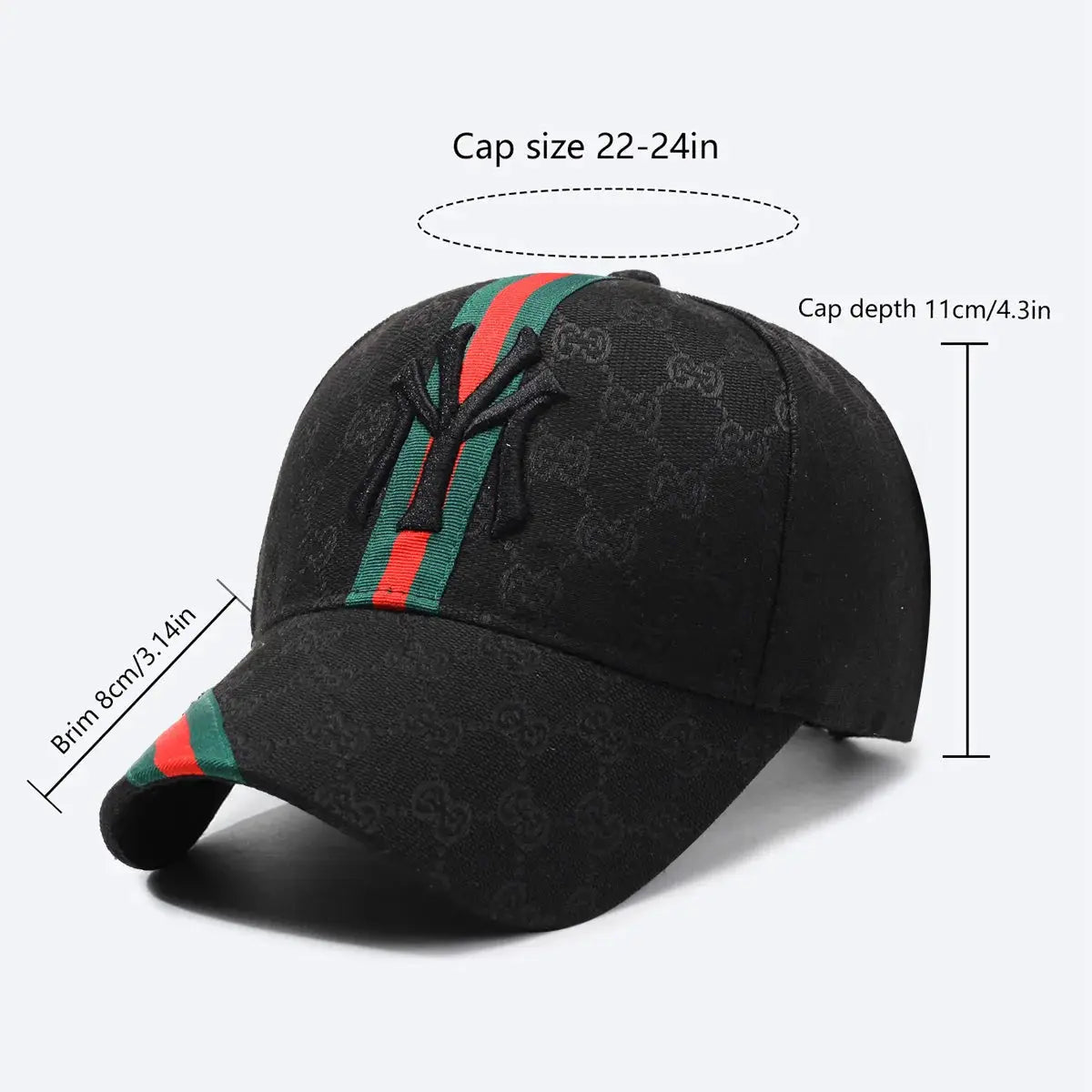 Unisex Letter Embroidery Hip Hop Hat Outdoor Adjustable Casual Baseball Cap Sunscreen Hat
