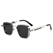 Men's Steampunk Sunglasses With Box Edging Frames European American Retro Style Metal Spring Details Indian Inspired
