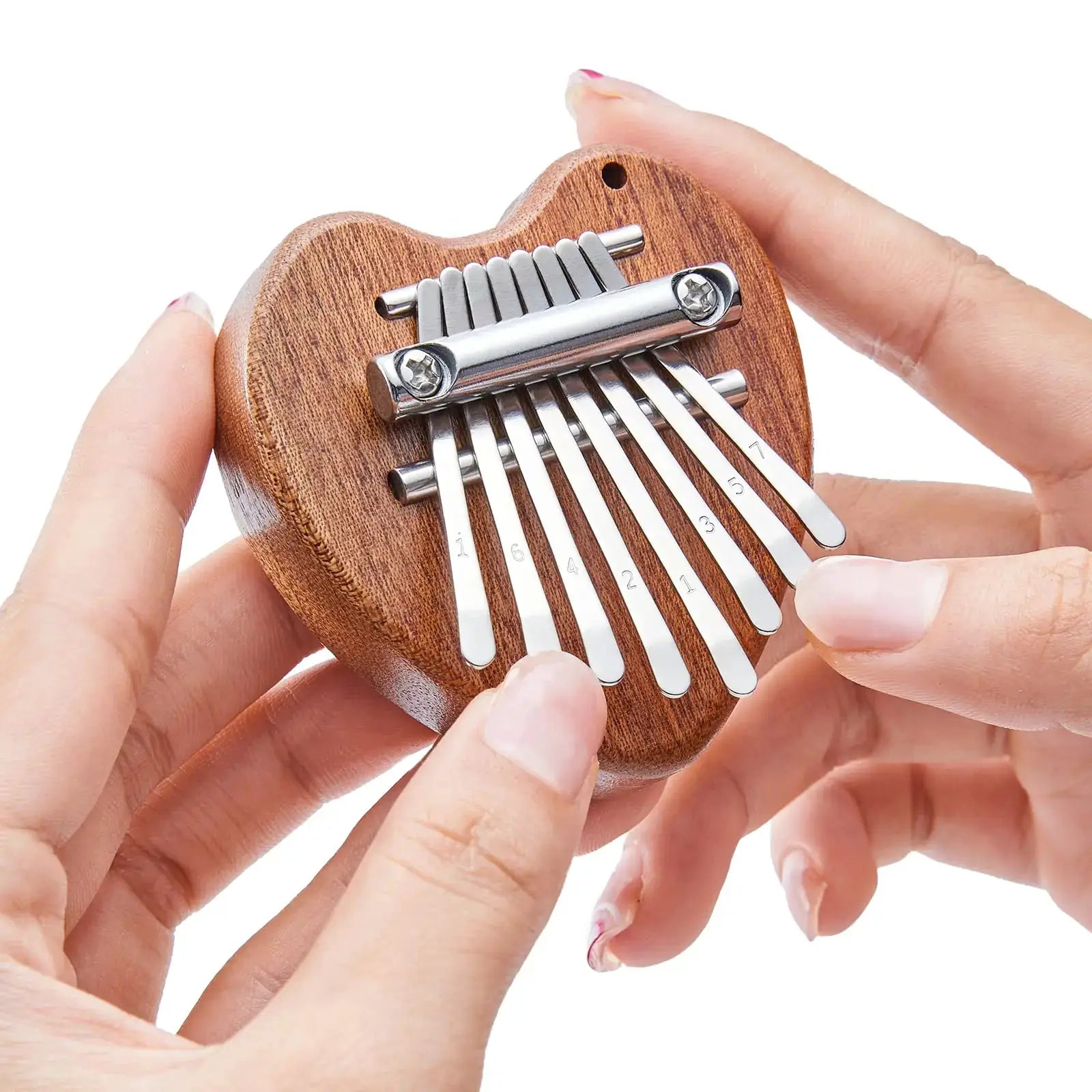 Mini Kalimba 8 Key Thumb Piano Water Drop Style Portable Gift Set For Kids Cute Exquisite Instrument
