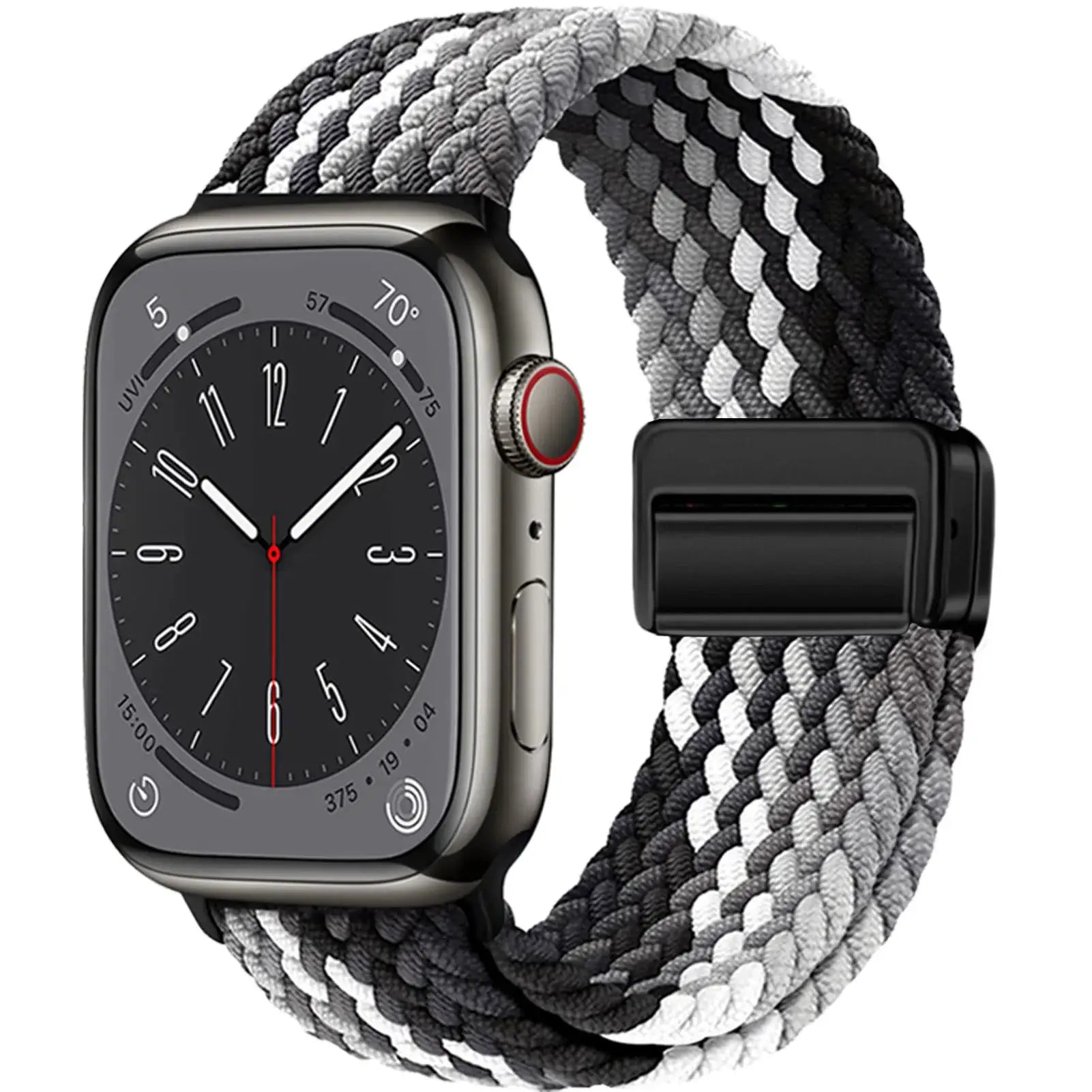 Braided Strap For Apple Watch Bands 40mm 45mm 41mm 44mm 42/46mm 49mm magnetic Bracelet iWatch series se 7 5 6 8 9 10 11 Ultra3 2