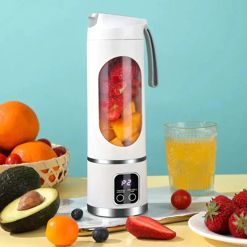 Portable Fruit Juicer 450ml USB Rechargeable Blender Ice Crusher