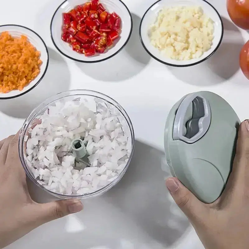 500 To 900ML Garlic Chopper Manual Rotate Vegetable Cutter Chopper Slicer Kitchen Gadget For Garlic And Vegetables