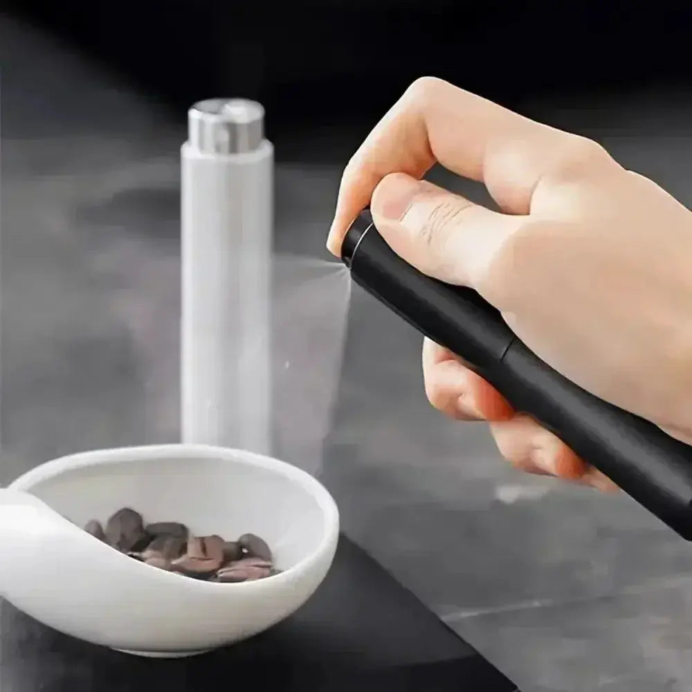 BrewMate 10ml Rotary Handheld Anti Static Coffee Bean Spray Bottle Reduces Static and Dust for Precise Grinding