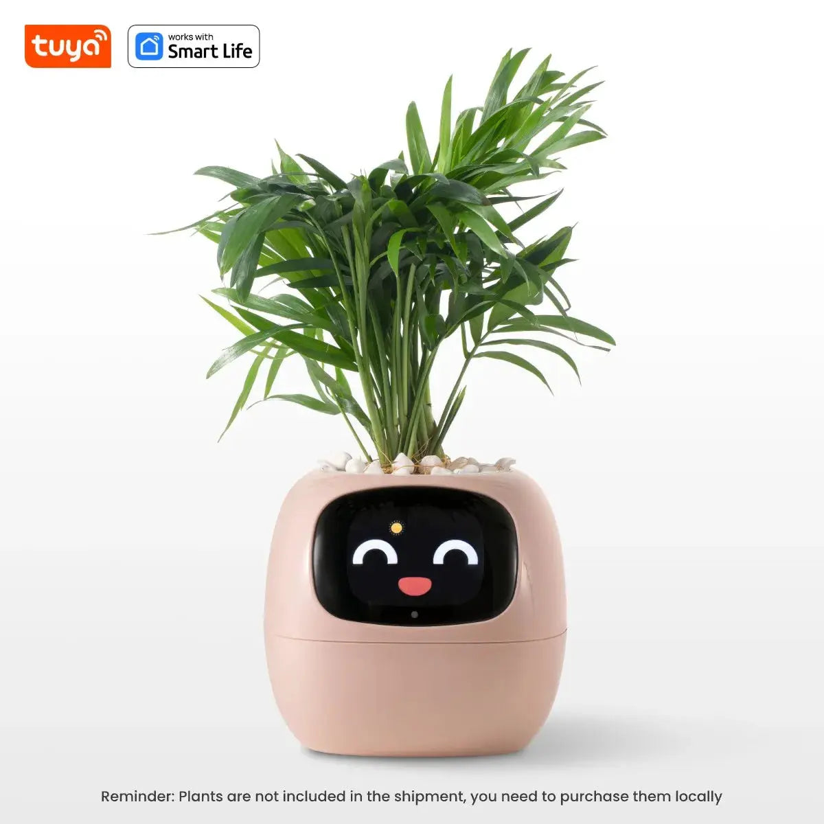 Tuya Gen 1 Ivy Smart Planter With 49 Rich Expressions, 7 Smart Sensors, AI Chips For Easy And Fun Plant Care