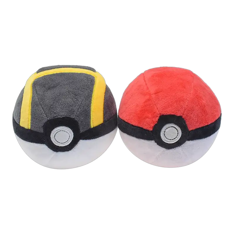 Poké Ball Plush Toys Set Master Ball Great Ball Ultra Ball Soft Stuffed Animals For Backpack Pendant Decoration