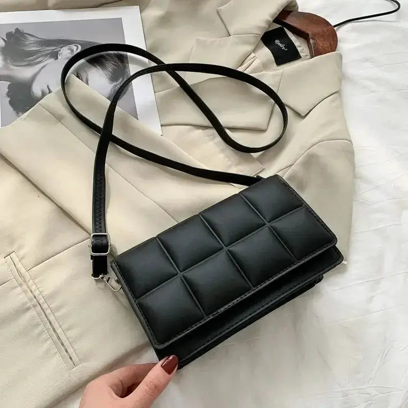Fashion Brand Designer Women Shoulder Bag Small PU Leather Crossbody Bag With Trendy Classic Handle