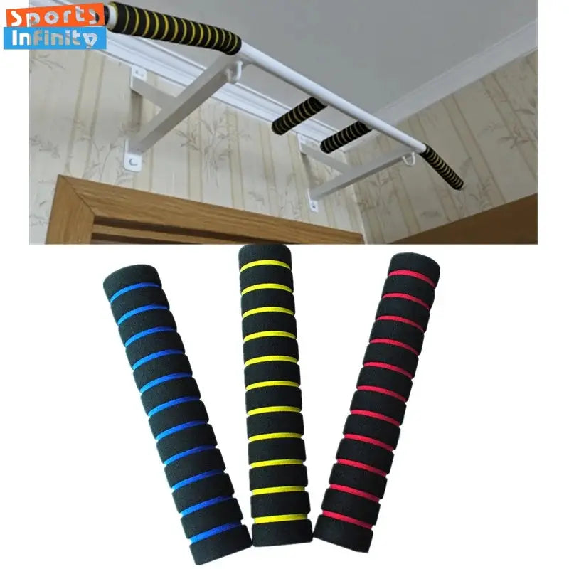1 Pair 22cm Sponge Foam Handle Grips For Horizontal Bar Pull Ups And Cycling Fitness