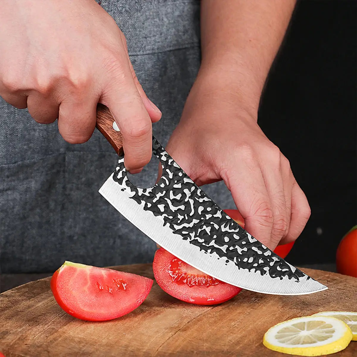 Handmade Forged Kitchen Knife Butcher Knife Boning Knife Meat Cleaver Vegetable Cutter Professional Chef Knife