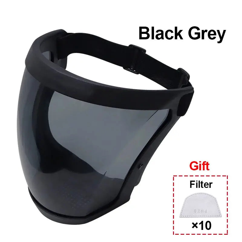 Transparent Face Shield Mask For Work Protection Reusable Protective Shield For Kitchen And Hospitality