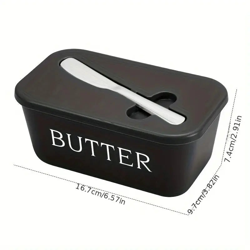 Home Essentials Butter Container With Knife Sealed Airtight Butter Box For Easy Slicing And Serving