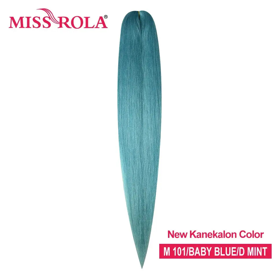 Miss Rola Kanekalon EZ Twist braiding hair in M101 Baby Blue/D Mint color