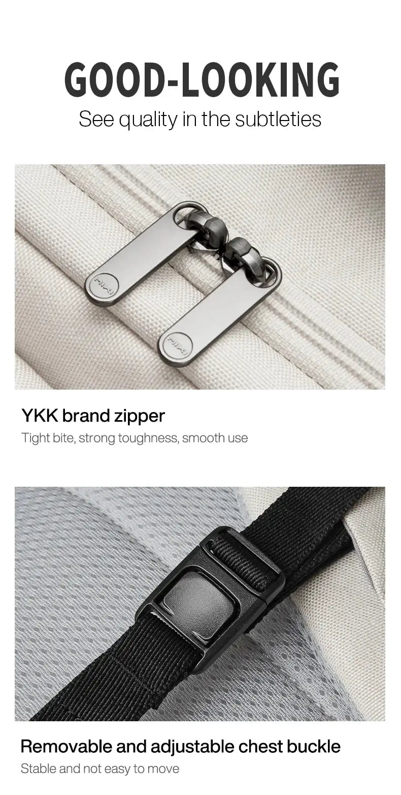 Mixi outdoor backpack by Simples Market, 18in travel backpack with YKK zipper and removable adjustable chest buckle