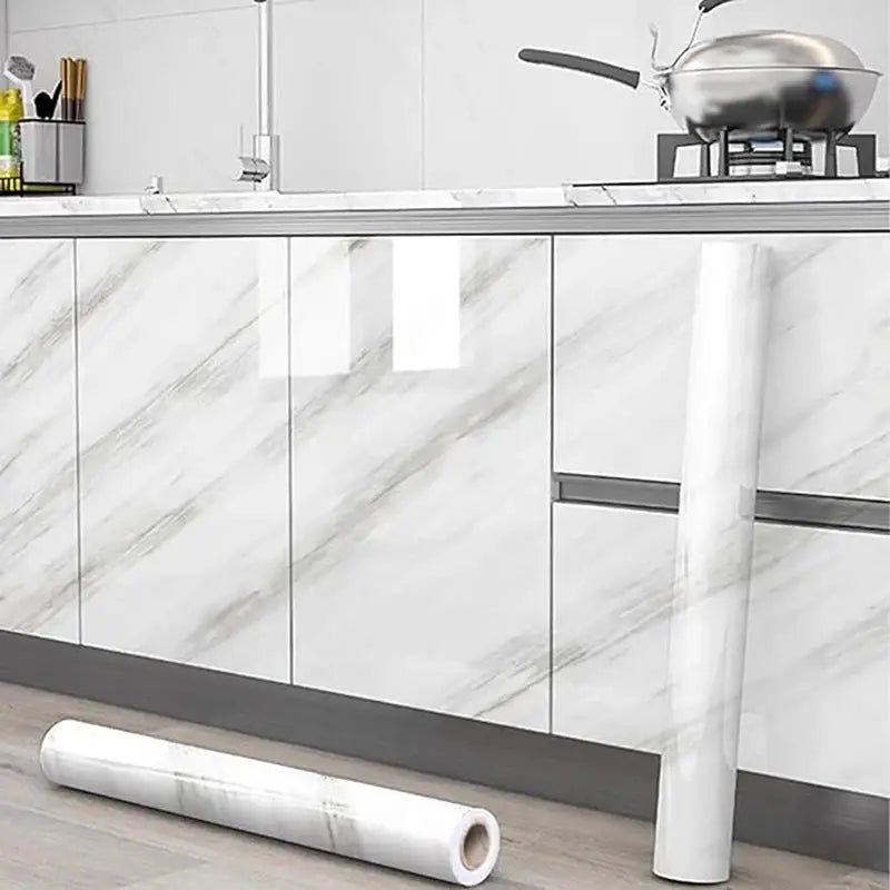 Pearlescent PVC Wallpaper Film Waterproof Self Adhesive Wall Stickers For Kitchen Wardrobe Furniture