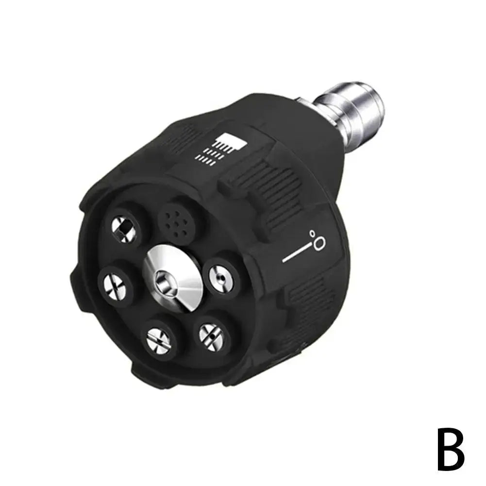 High Pressure Washer Spray Nozzle Six In One Rotating Tip 0 15 25 40 Degree Quick Connect Garden Cleaning