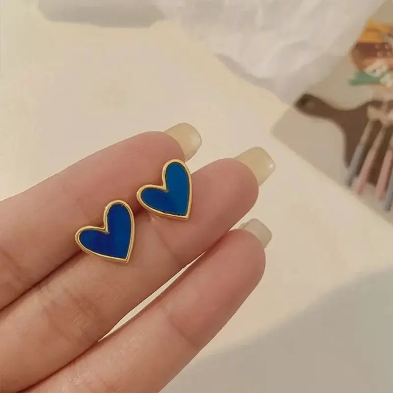 Heart Pearl Drop Earrings For Women New Fashion Sweet Elegant Trend Jewelry Accessories