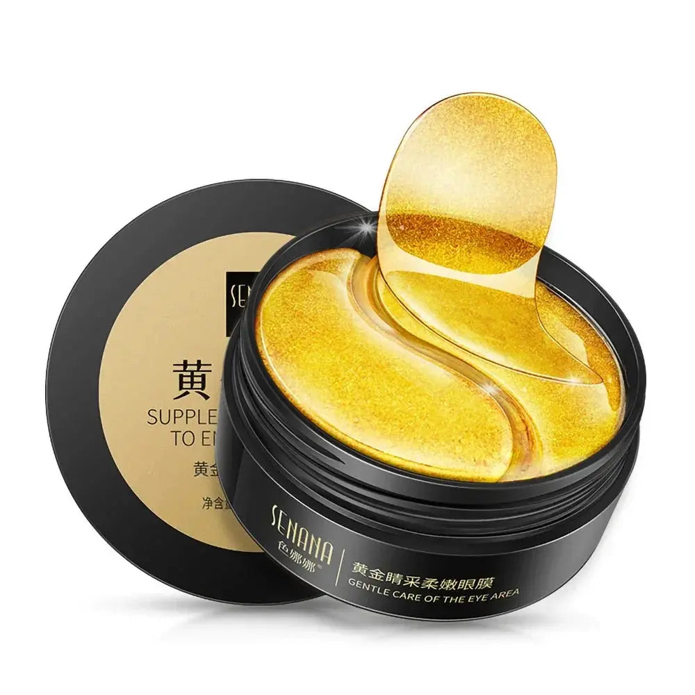 24K Gold Hyaluronic Acid Eye Mask For Dark Circles Puffiness Fine Lines Korean Skin Care Collagen Eye Patches