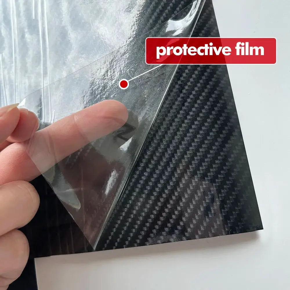 9D carbon fiber car vinyl wrap sticker, glossy black, self-adhesive auto decoration