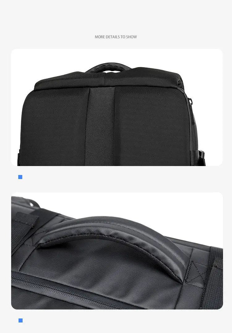 LED Display backpack by Simples Market, black 15.6-inch laptop backpack with padded top handle