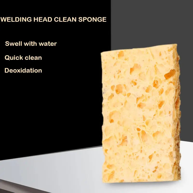 Yellow Cleaning Sponge For Soldering Iron Tips High Temperature Resistant Pack Of 5 Or 10