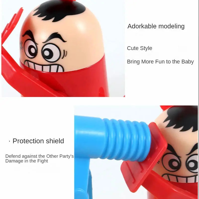 Two Player Antistress Fight Table Game Prank Toy Funny Practical Joke Battle With Soft Hammer For Family Fun Gift