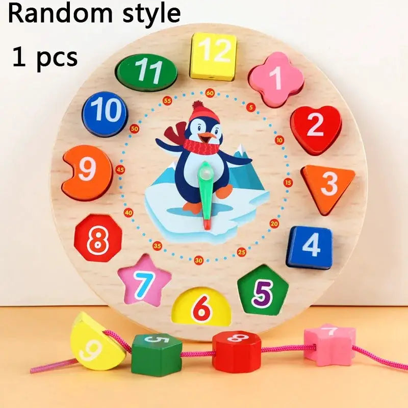 Wooden Puzzle For Kids 1 Set Early Education Logic Square Toy For Children Learning And Critical Thinking