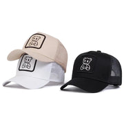 Unisex XX Little Bear Embroidered Baseball Net Cap For Spring And Summer Outdoor Adjustable Sunscreen Hat