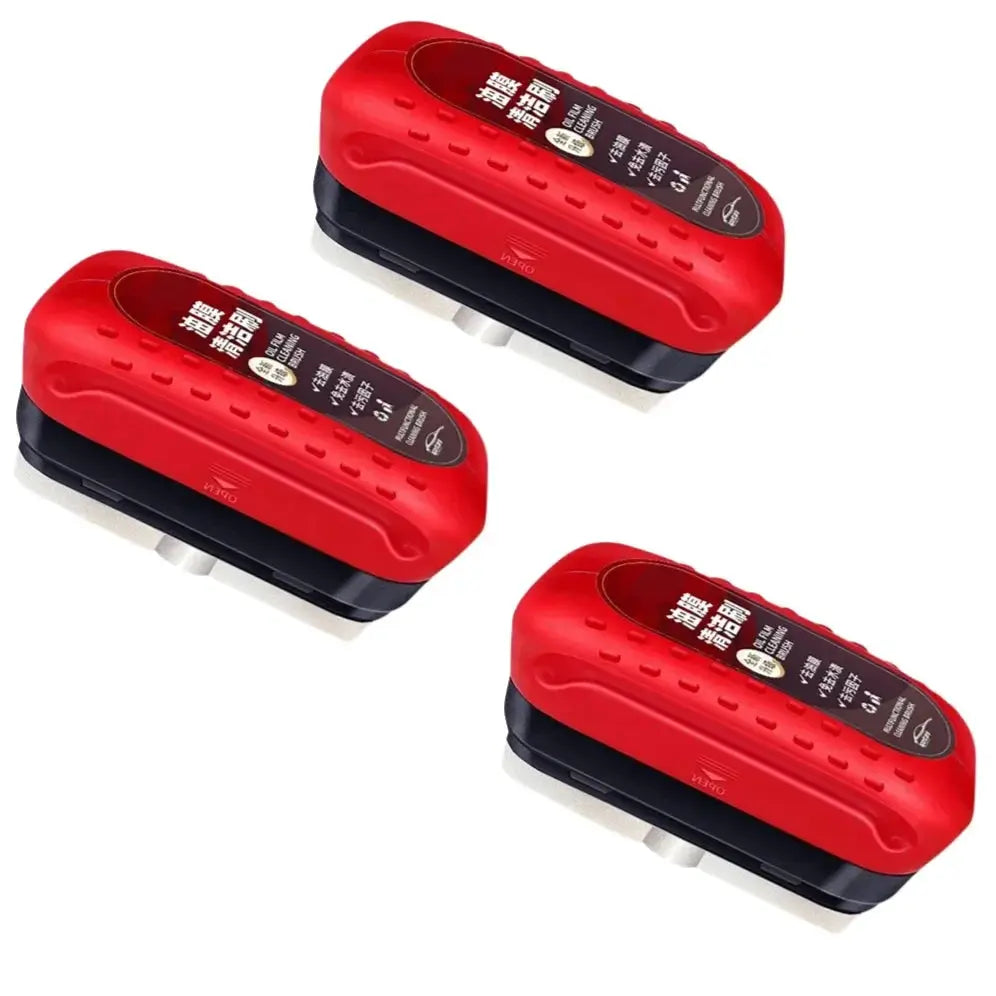 Car glass cleaner sponge brush set, red, 3-pack from Simples Market