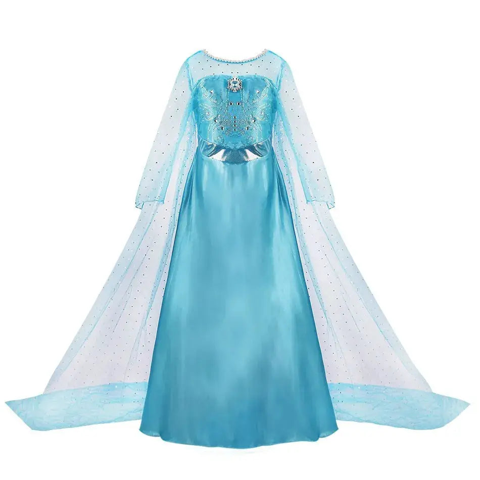 Girls Elsa Anna Rapunzel Jasmine Princess Dress Costume For Carnival Party Cosplay Halloween Christmas