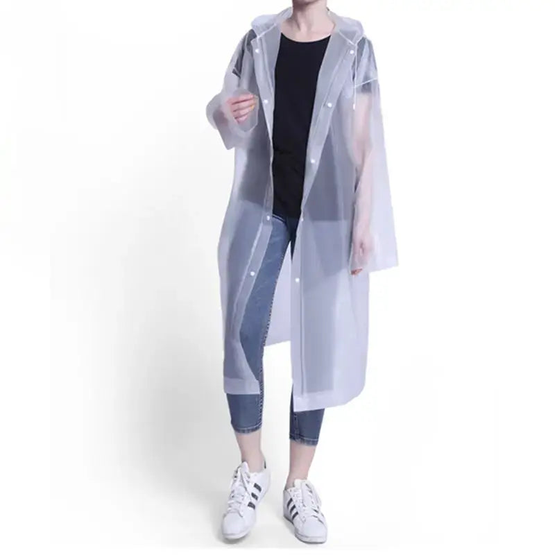 Adult Non Disposable Thickened Waterproof Universal One Piece Raincoat For Outdoor Travel And Climbing Rain Gear