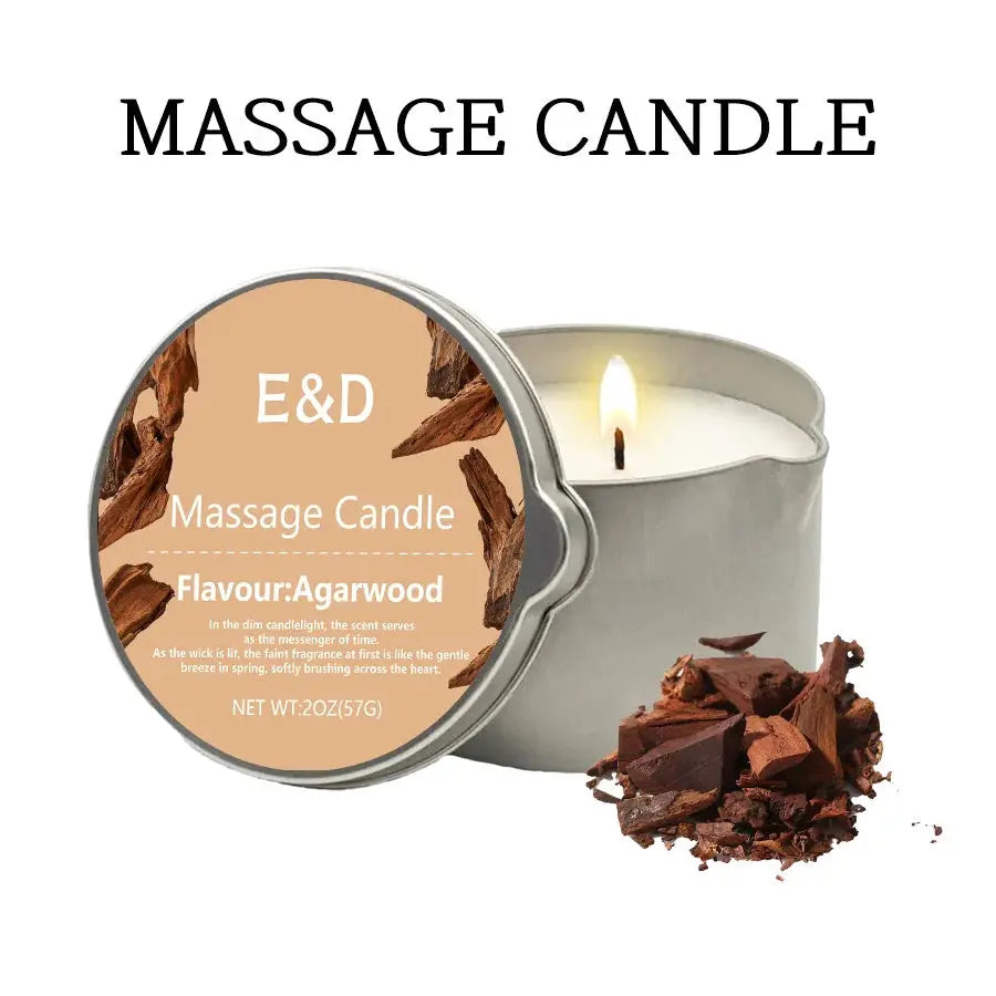 Massage Oil Candle for Stress Relief and Skin Moisturizing Aromatherapy Spa Essentials Luxury Candles