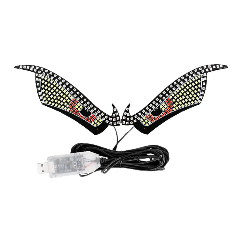 Devil Eyes LED lights, USB-powered RGB for cars, Simples Market