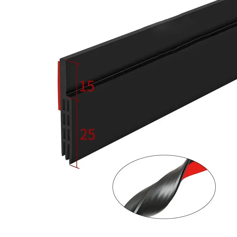 Door Bottom Seal Windproof Soundproof Door Sweep Draft Stopper Self Adhesive Weatherstrip Cuttable Acoustic Foam