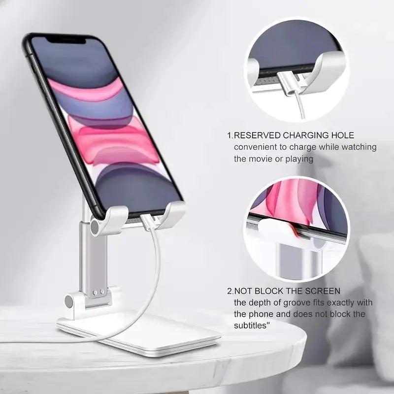 Universal Desktop Phone And Tablet Holder Stand Adjustable For iPhone iPad Xiaomi And More