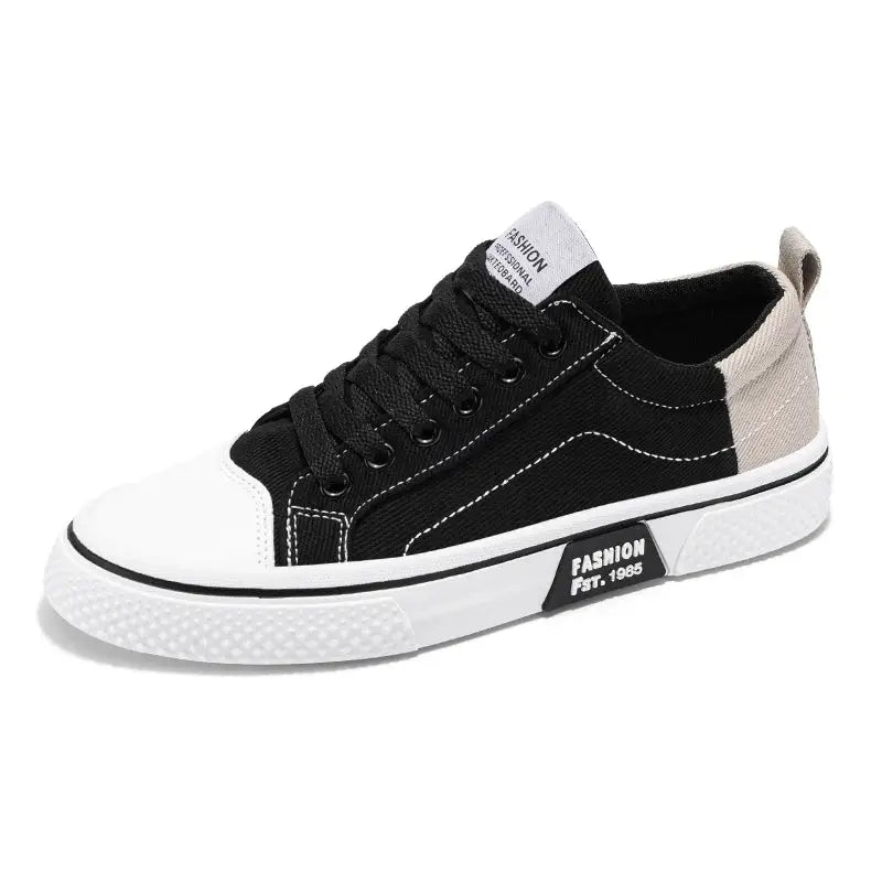 Men's Canvas Shoes All Seasons Casual Everyday Walking Shoes Soft Sole Flat Profile Joker Board Shoes