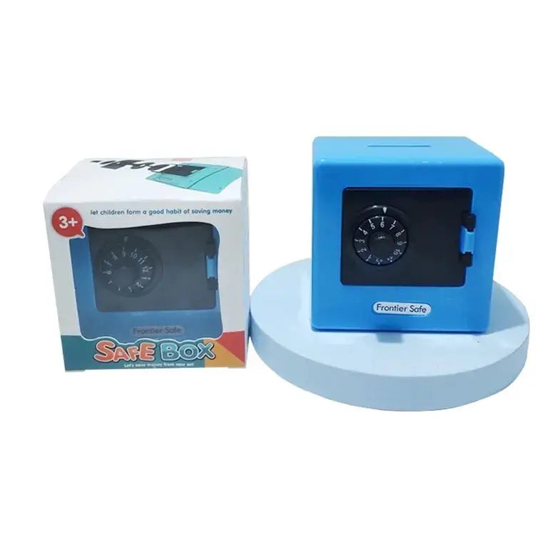 Mini Bank Money Box Retro ATM Safe With Rotating Password And Automatic Deposit Coin Saving Box Christmas Gift