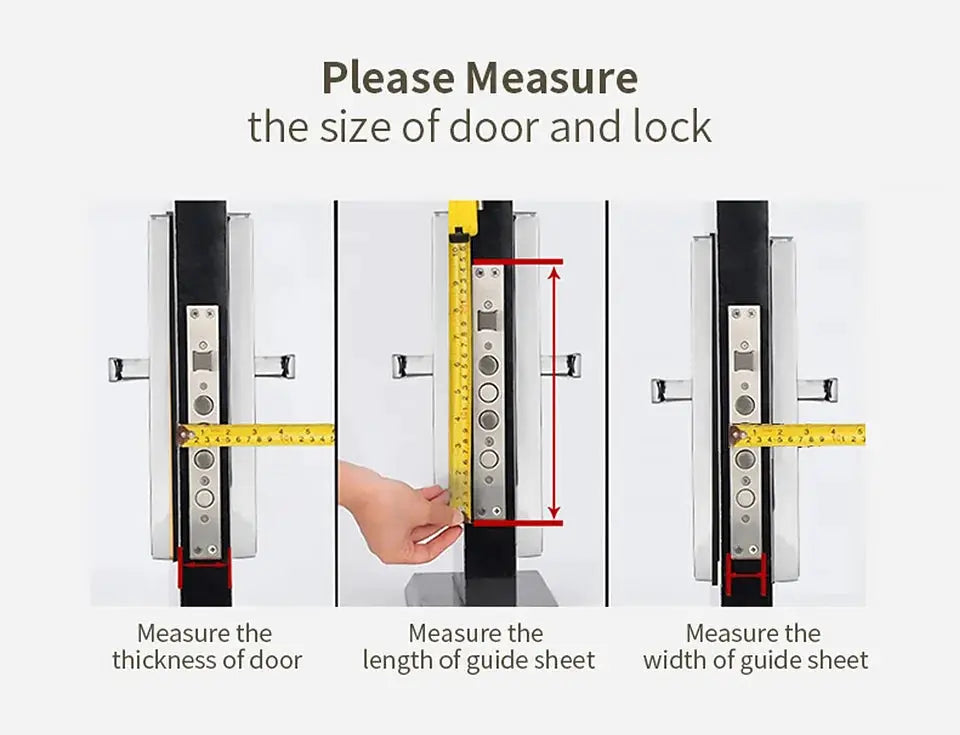 Fingerprint smart door lock by Simples Market, metallic silver finish