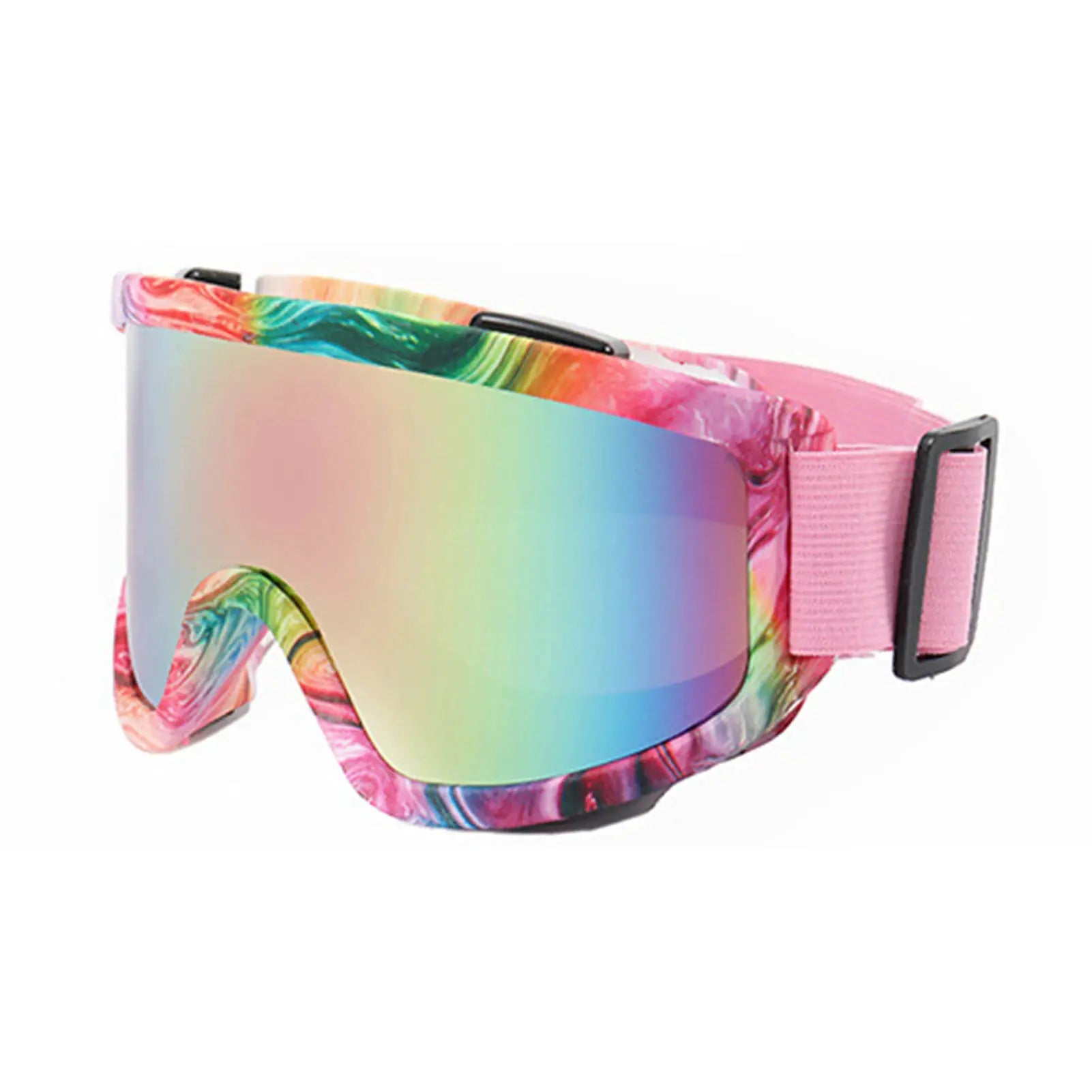 SummitVision Large Frame Ski Goggles Colorful Lens Anti Collision Anti Glare For Snowboarding And Skiing