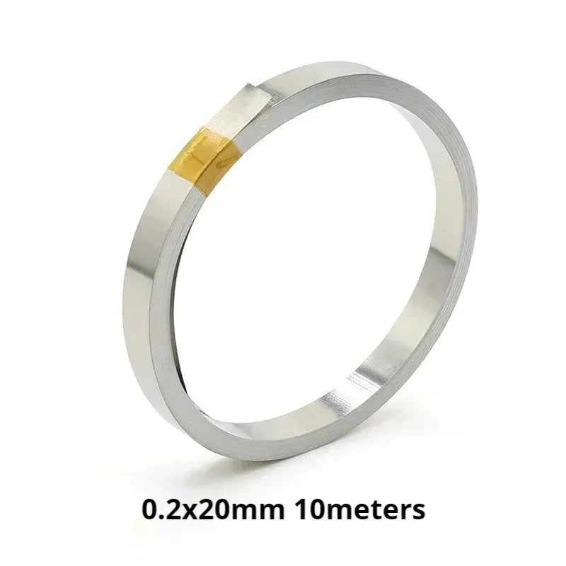 10m Roll Nickel Plated Steel Strip Connector For 18650 Li Ion Battery Spot Weld Belt 0.1mm 0.12mm 0.15mm 0.2mm