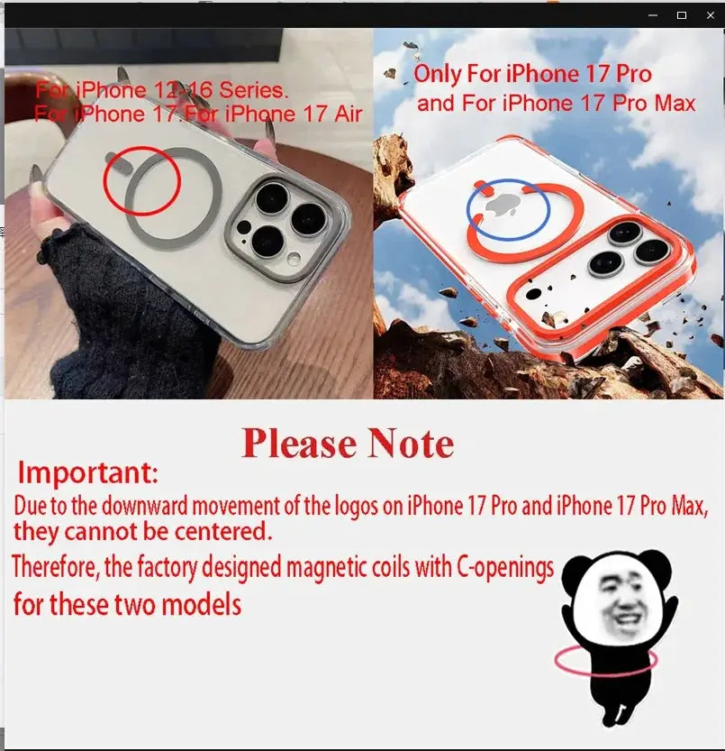 Shockproof MagSafe Magnetic Phone Case Transparent Acrylic Cover For Iphone Models With Shock Protection