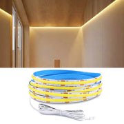 Dupont COB/2835SMD LED strip light, high-density flexible DC12V tape for closets and shelves