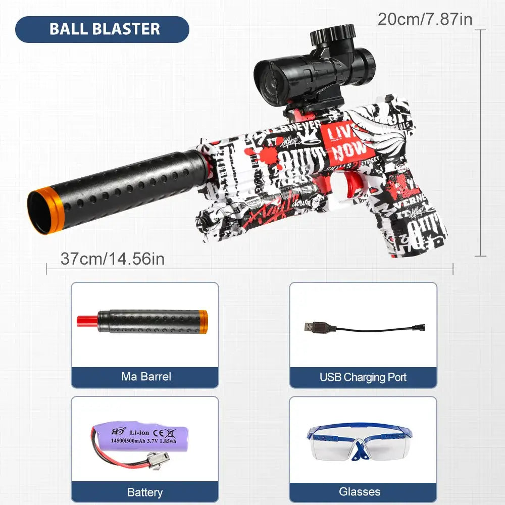 M416 Electric Blaster Gun Toy Rechargeable Automatic Outdoor Toy for Team Activities Perfect Gift Bullets Excluded