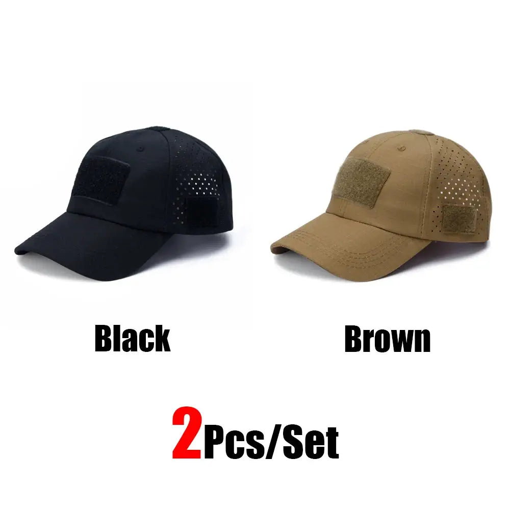Mens Camouflage Baseball Cap Breathable Sun Protection Hat For Outdoor Sports Hunting Hiking Camping Beach Fishing
