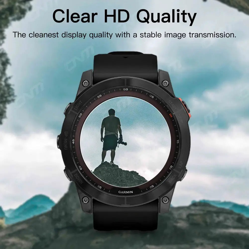 TechShield 9H Tempered Glass Screen Protector For Garmin Fenix Series AMOLED Clarity Anti Scratch Anti Fingerprint