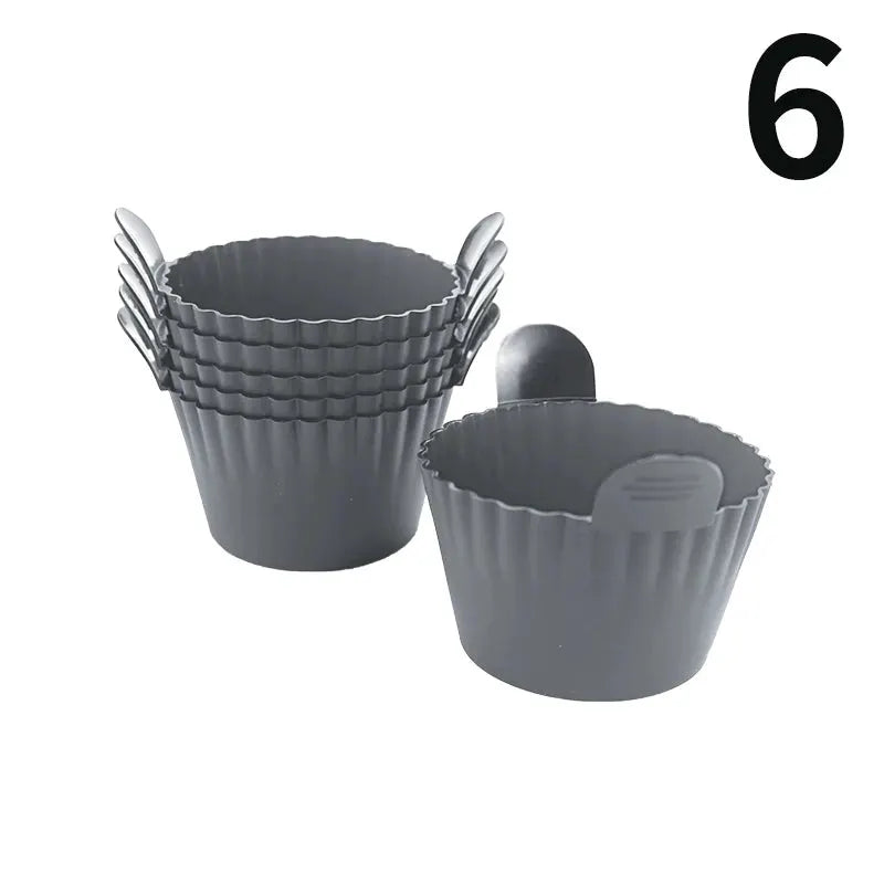 Silicone Egg Poacher Cups For Air Fryer Ovens Cupcake Liners Ramekins Reusable Food Grade Silicone
