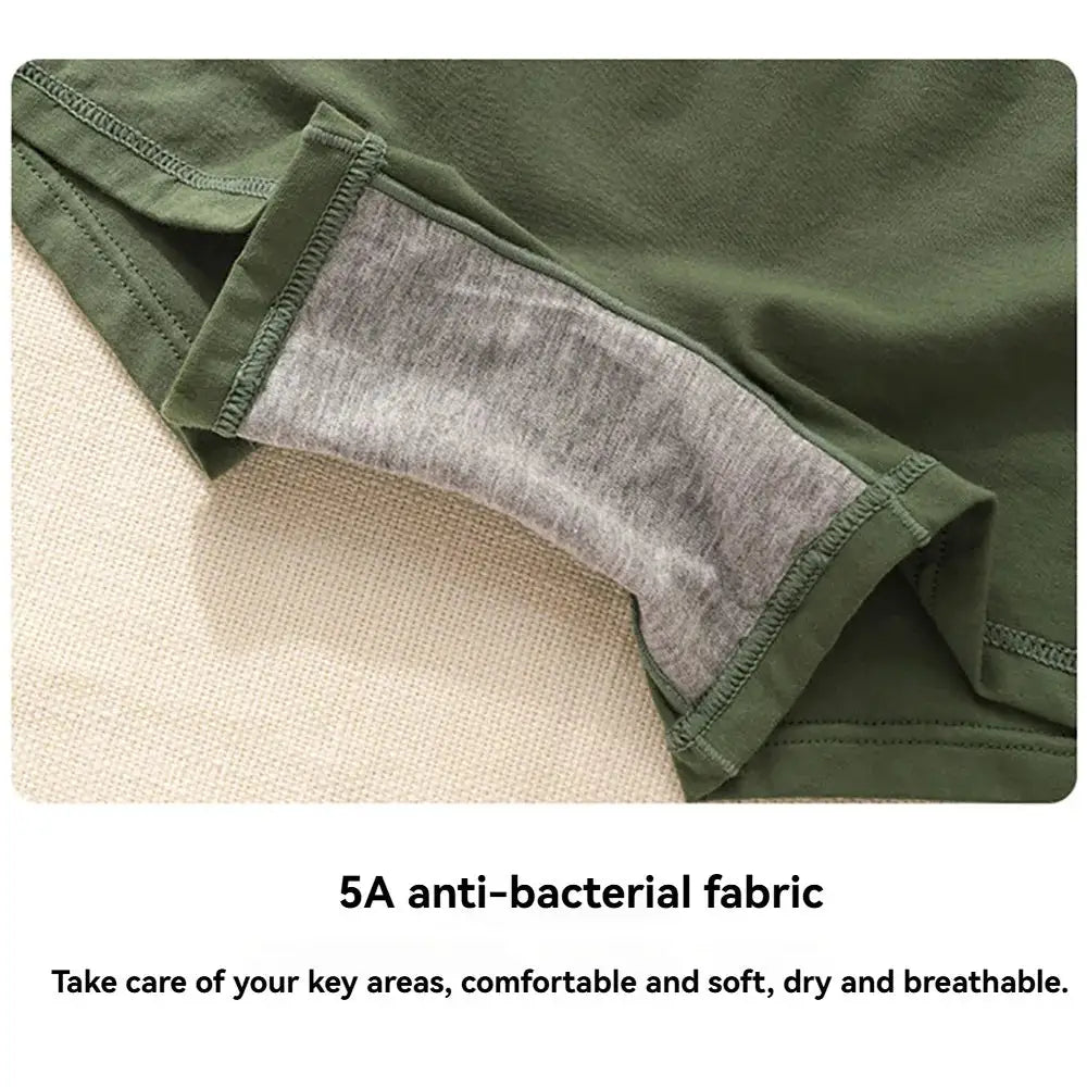 Women's panties 3-pack olive-green cotton antibacterial, breathable by Simples Market