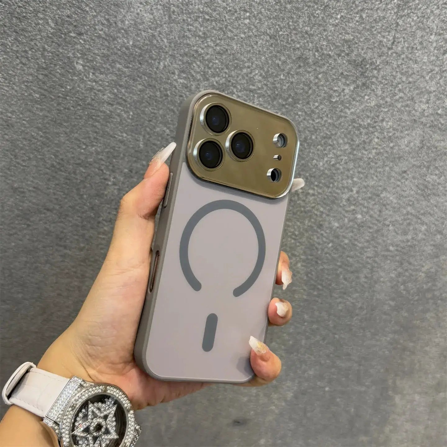 Matte Electroplating Magnetic Case With All Inclusive Lens Film For iPhone 12 13 14 15 16 17 Pro Max And 17Air MagSafe
