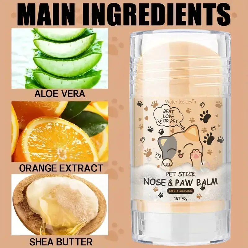 45g Dog Nose And Paw Balm For Cats And Dogs Moisturizing Cream To Soothe Cracked Paw Pads And Noses