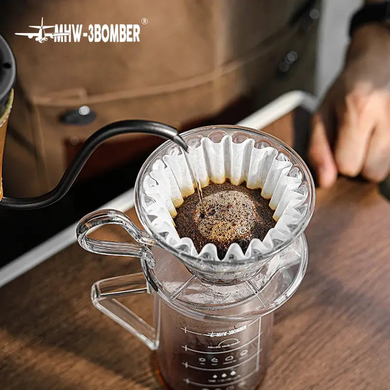 MHW 3 Bomber Disposable Coffee Filter Papers 50 Sheets For 1 To 4 Cups Espresso Hand Brewed Coffee Accessories