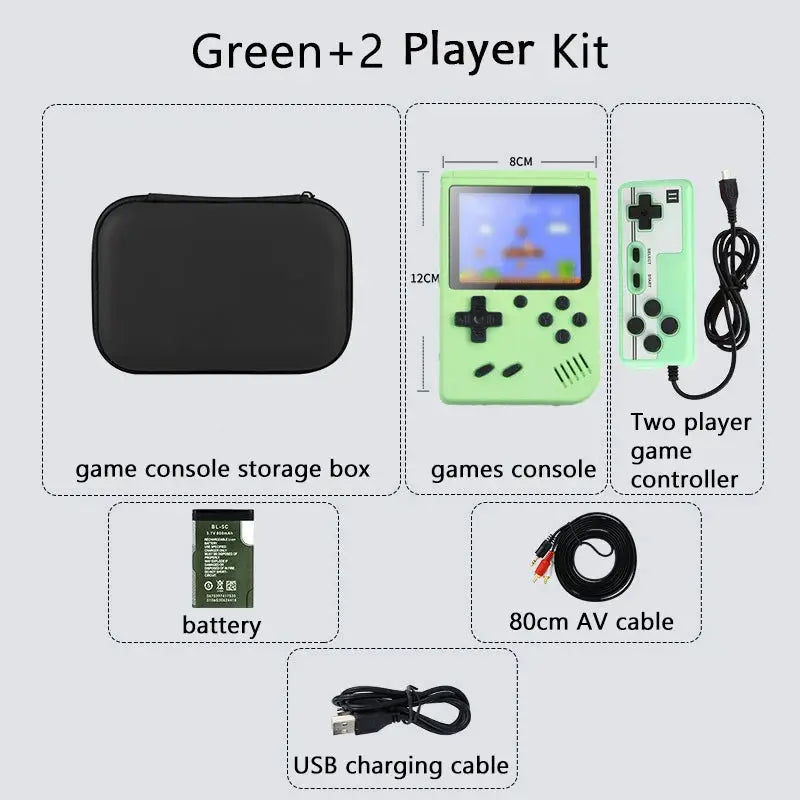 Handheld Game Console With 500 Plus Classic Games, Game Boy Emulator, TV Output, Rechargeable Battery For Kids